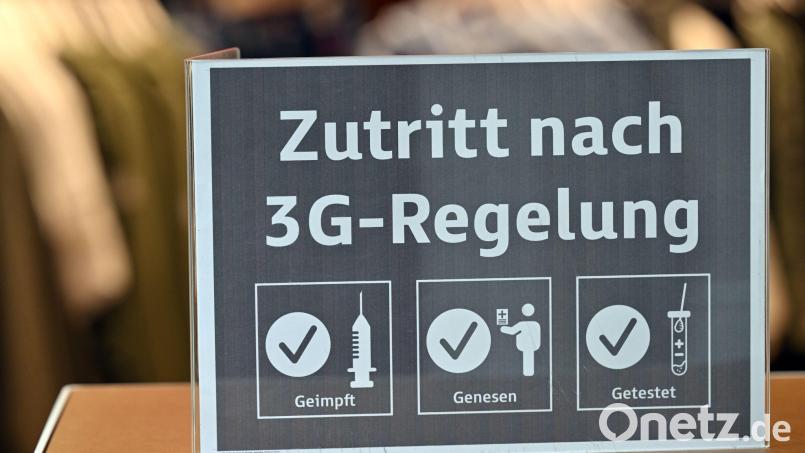 "Zutritt nach 3G-Regelung" steht auf einem Schild. Symbolbild: Martin Schutt/dpa-Zentralbild/dpa/Symbolbild