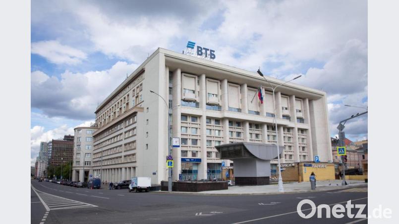 Die Zentrale der VTB Bank in Moskau. Bild: Christian Charisius/dpa