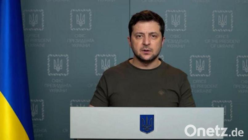Der ukrainische Präsident Selenskyj fordert den russischen Präsidenten Putin zu einem direkten Gespräch auf. Bild: -/Ukrainian President/telegram/dpa