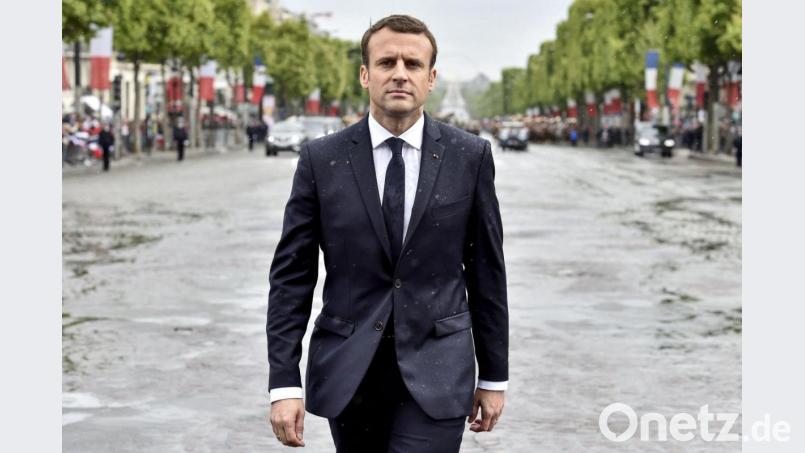 Emmanuel Macron sich für eine zweite Amtszeit zur Wahl. Bild: Alain Jocard/AFP/dpa