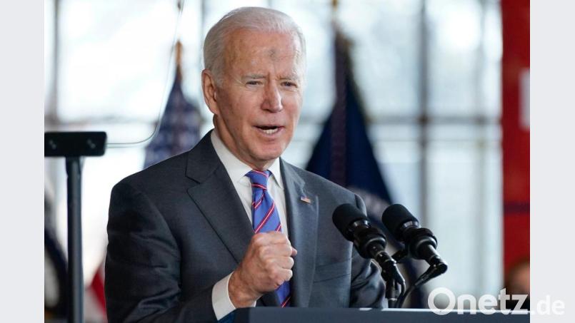 US-Präsident Joe Biden setzt für die Konjunktur auf Produkte „made in America“. Bild: Patrick Semansky/AP/dpa