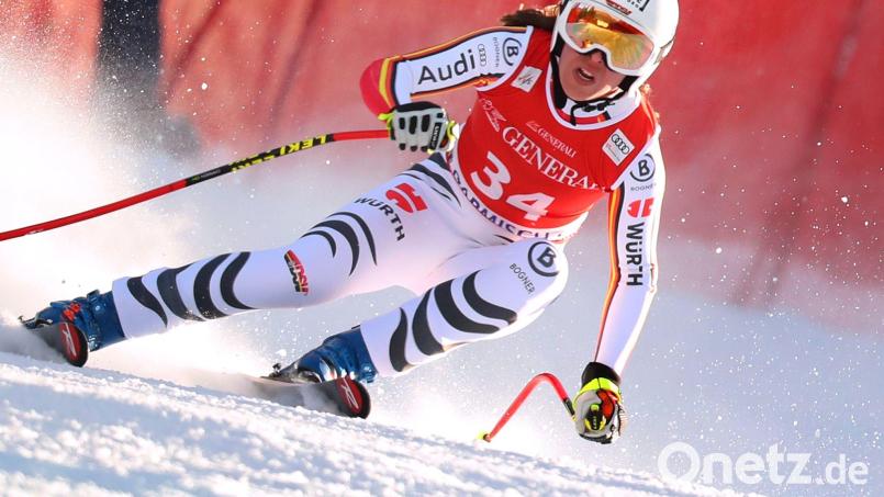 Kira Weidle ist beim Super-G in Lenzerheide die einzige deutsche Starterin. Bild: Karl-Josef Hildenbrand/dpa