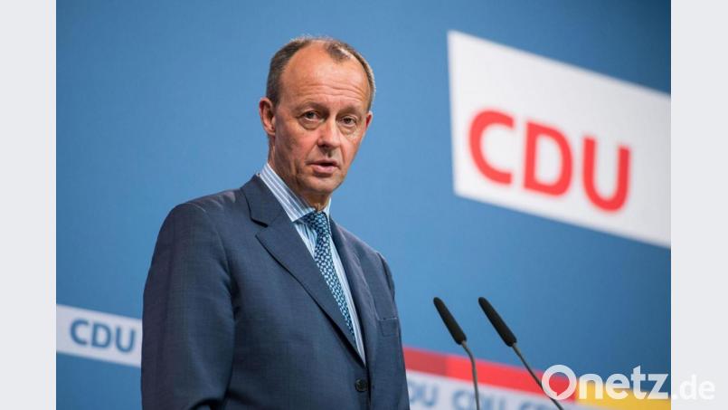 CDU-Chef Friedrich Merz spricht sich für weitere Kontakte mit Russland aus. Bild: Oliver Dietze/dpa