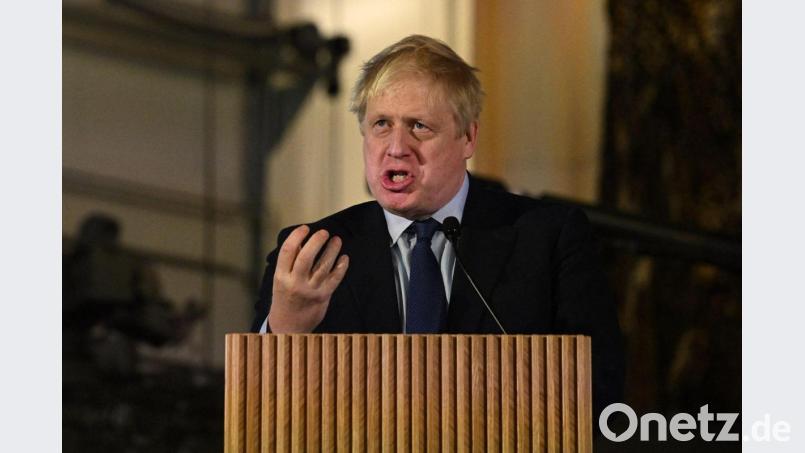 „Wir sind nicht anti-russisch“: Boris Johnson. Bild: Leon Neal/PA/dpa