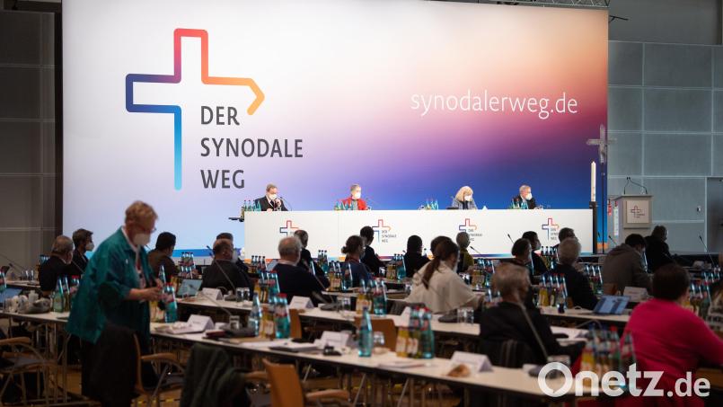 Die dritte Synodalversammlung der deutschen Katholiken traf sich von 3. bis 5. Februar 2022 in Frankfurt. Archivbild: Sebastian Gollnow