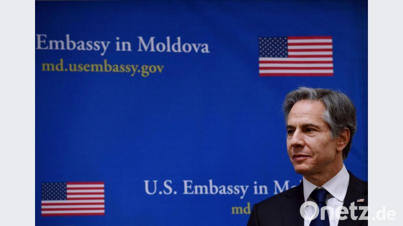 US-Außenminister Antony Blinken erwägt einen Importstopp für Öl aus Russland. Bild: Olivier Douliery/POOL AFP/AP/dpa