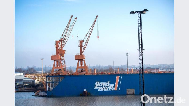 Die Bremerhavener Lloyd-Werft hat rund 230 Mitarbeiter. Bild: Sina Schuldt/dpa