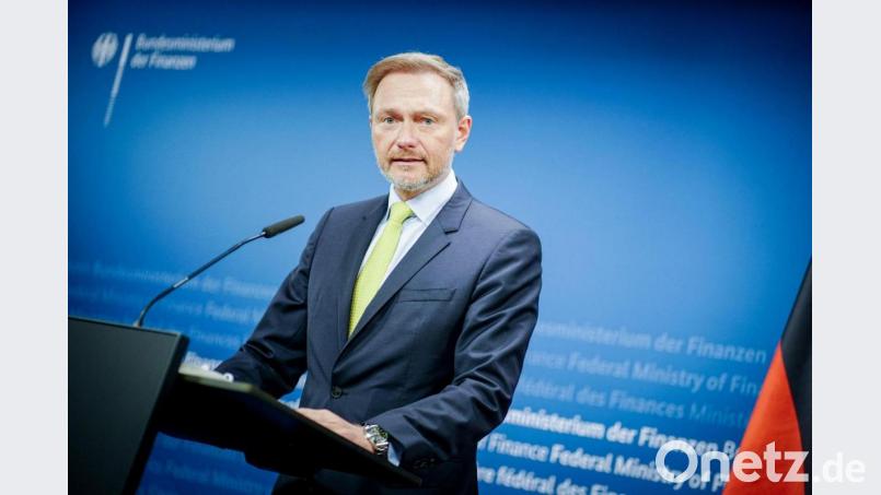 FDP-Finanzminister Christian Lindner kündigt große Investitionen in den Klimaschutz an. Bild: Kay Nietfeld/dpa