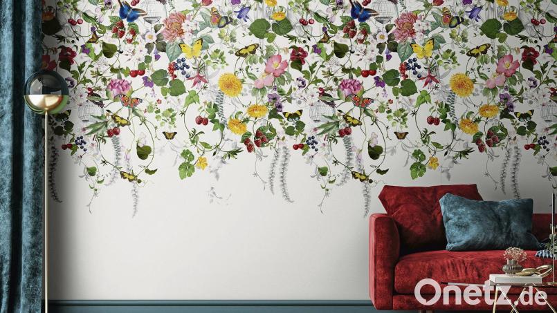 Auch der dezentere Trend mit Pflanzentapeten kann ausdrucksstark und farbenfroh sein. Bild: Marburg/DTI/dpa