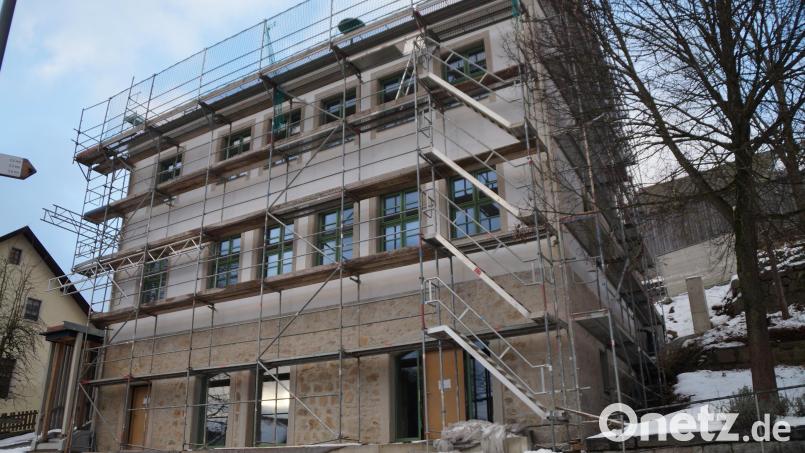 Die alte Schule, die zum Bürgerhaus umgebaut wurde, befindet sich auf der Zielgeraden. Bei einer Bausumme von 1300000 Euro wurde eine Million Förderung zugesagt. Bild: wel