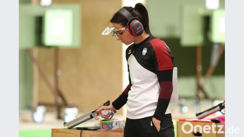 Monika Karsch, deutsche Sportschützin aus Regensburg. Bild: Friso Gentsch/dpa/Archivbild