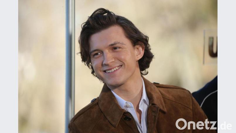 Tom Holland bei der Präsentation des Films „Uncharted“ in Madrid. Bild: Isabel Infantes/EUROPA PRESS/dpa