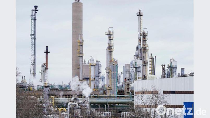 Chemiebetriebe in Ludwigshafen am Rhein. Bild: Uwe Anspach/dpa