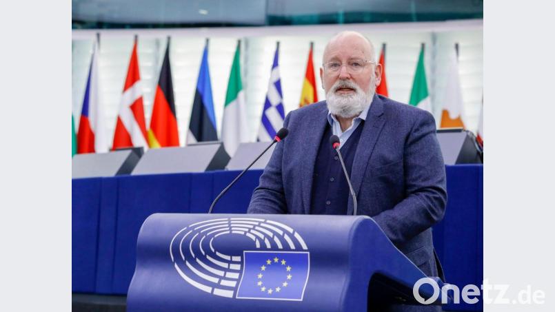 Frans Timmermans, geschäftsführender Vizepräsident der Europäischen Kommission, will, dass die EU bei der Energieversorgung unabhängiger wird. Bild: Julien Warnand/EPA / POOL/AP/dpa