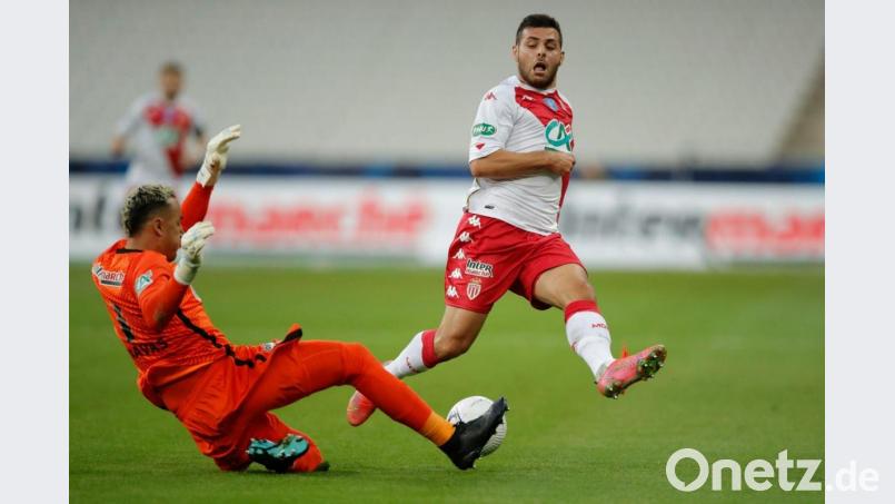 Ohne Sieg gegen den FC Nantes verpasst Kevin Volland mit dem AS Monaco den Einzug ins französische Pokalfinale. Bild: Christophe Ena/AP/dpa