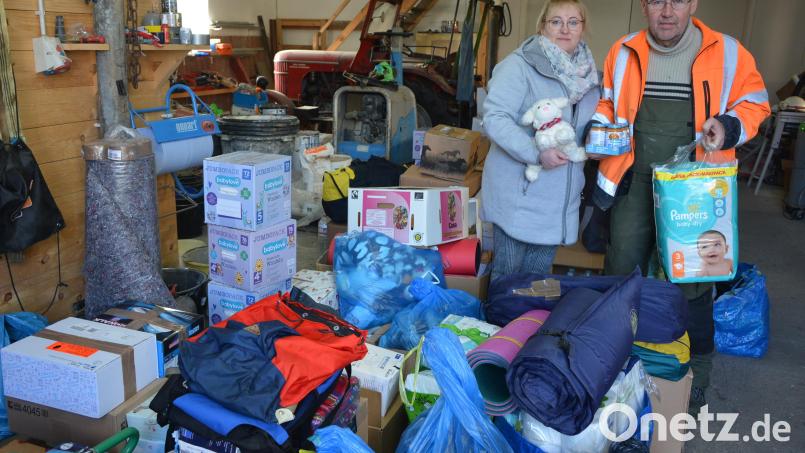 Aljona und Winfried Wohlrab (Bild) sowie Andreas Rösner aus Groschlattengrün haben eine Hilfslieferung für ein Kinderheim im Lwiw/Lemberg organisiert. Am Montagmorgen ging es mit zwei Kleinbussen los in Richtung Ukraine. Bild: jr