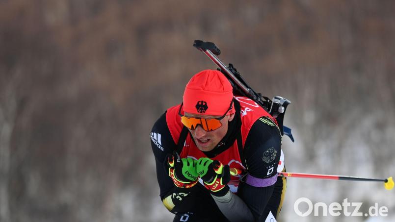 Der deutsche Biathlet Erik Lesser hört nach dieser Saison auf. Bild: Angelika Warmuth/dpa