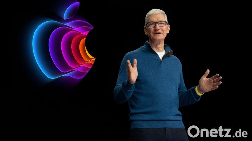 Tim Cook präsentiert Neuheiten aus der Apple-Welt. Bild: Apple/dpa