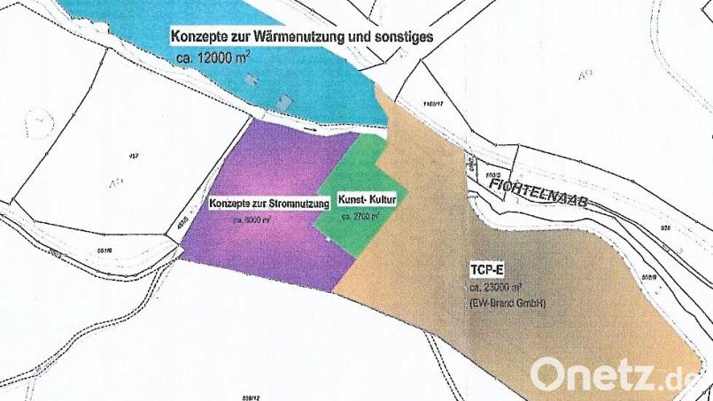 Im Kataster-Auszug ist markiert, wie das Goetz-Areal aufgeteilt und künftig genutzt werden könnte. Repro: ld