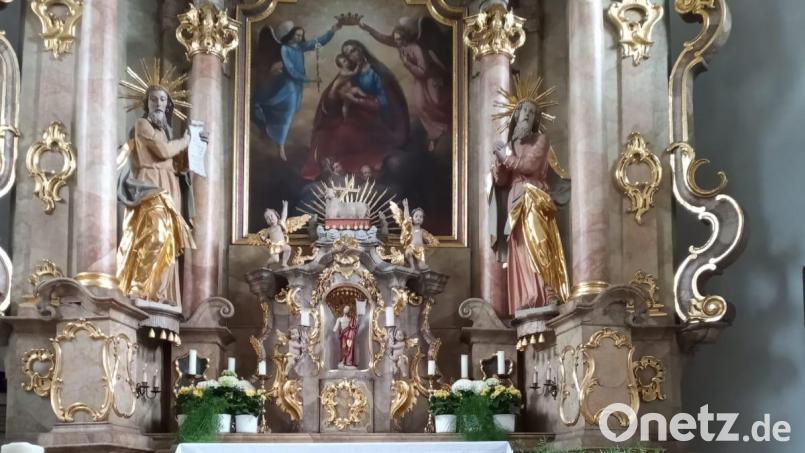 Der Förderverein St. Moritz sorgt immer dafür dass die Kirche den jahreszeiten entsprechend geschmückt ist. In diesem Jahr findet die Reinigungsakton bereits Anfang April statt. Bild: sei