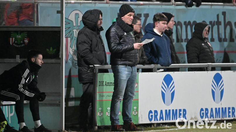 Michael Hutzler, Trainer der DJK Ammerthal, war nicht zufrieden mit dem Spiel in Aschaffenburg. Archivbild: ref