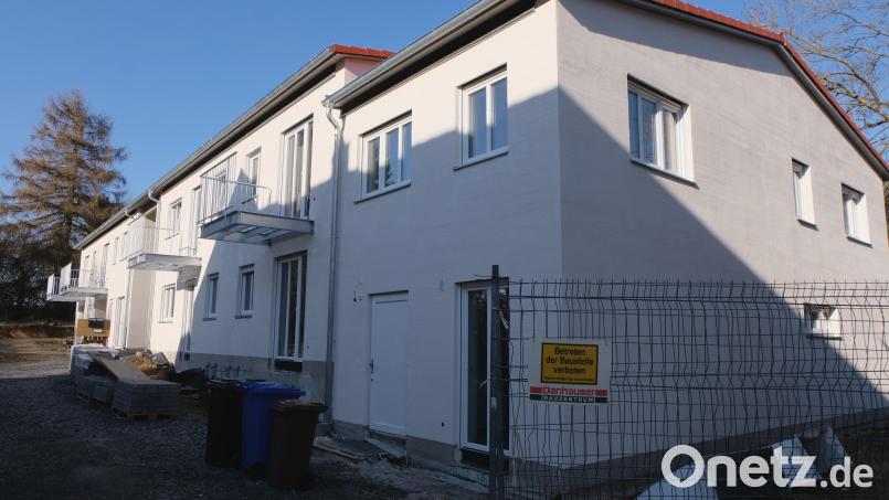 Die neue Wohnanlage der Baugenossenschaft „Eigenheim“ in Plankenhammer für zehn barrierefreie Mietwohnunen steht kurz vor der Vollendung. Bild: le