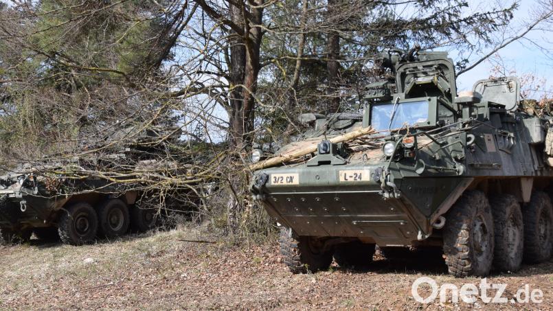 Zwei Radpanzer vom Typ Stryker. Symbolbild: bö