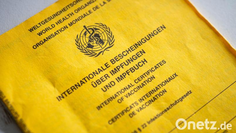 Ein Impfbuch liegt auf einem Tisch. Bild: Fabian Sommer/dpa/Symbolbild