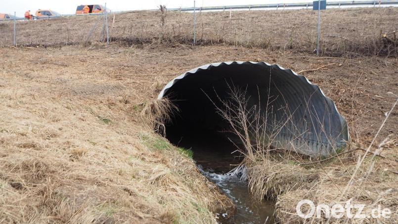 Dieser sanierungsbedürftige Wellblechdurchlass unter der A 93 ist der Grund für die Autobahnbaustelle bei Perschen. Bild: bl