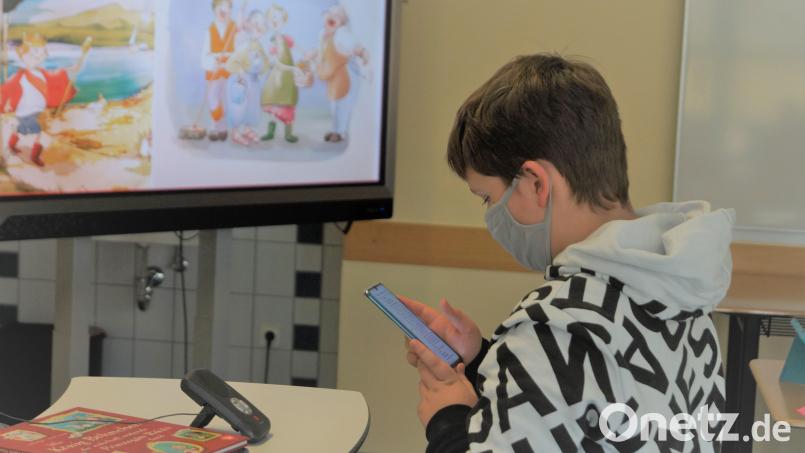 Fünftklässler lasen Grundschülern anlässlich des bundesweiten Vorlesetages vor – per Videokonferenz. Bild: Gregor-von-Scherr-Realschule/exb