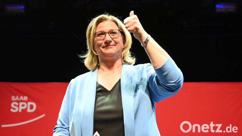 Die SPD-Spitzenkandidatin und Wahlgewinnerin Anke Rehlinger. Bild: Boris Roessler