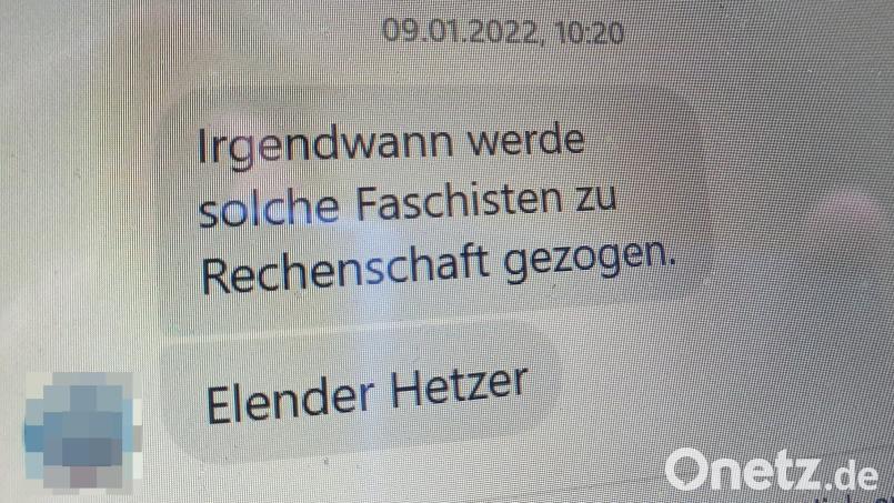 Diese Nachricht schickte ein Facebook Nutzer an das private Profil von Florian Bindl. Eine Reaktion auf einen Artikel über Querdenker. Bild: blf