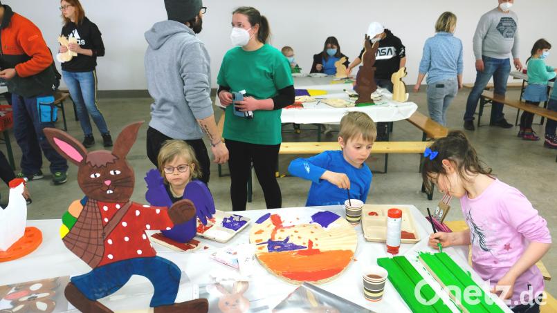Auf Kreisebene organisierte der Kleintierzuchtverein Eschenbach ein großes Kinder-Osterbasteln Bild: do