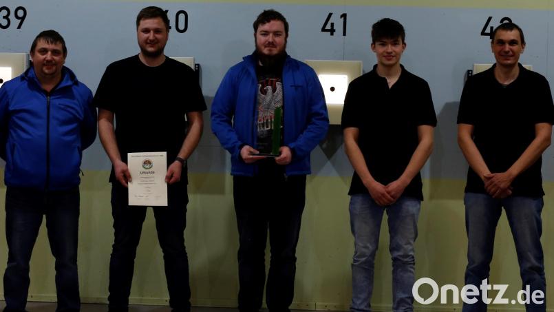 Das Luftpistolen- Team von Einigkeit Hubertus Kastl gewann den Liga-Cup des OSB. Bild: dl