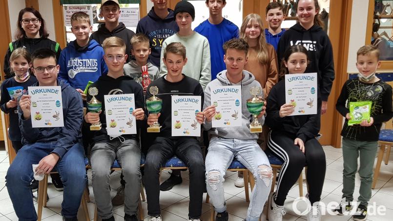 Die Gewinner des Osterschießens des Schützenvereins Hubertus Schirmitz. Bild: Josef Robl/exb