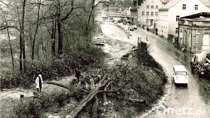 Die letzten Bäume sind gefällt, im Hintergrund wächst schon der neue, vierspurige Amberger Altstadtring heran. Unser Foto entstand Anfang der 1970er-Jahre und zeigt eine Szenerie, die es schon lange nicht mehr gibt. Bild: Richard Heider
