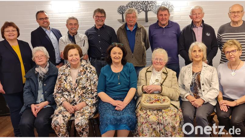 Die Geehrten des BLLV-Kreisverbands Vilseck mit den Verbandsvertretern (hinten, von links): Bezirkspersonalratsvorsitzende Elisabeth Graßler, BLLV-Bezirksvorsitzender Manuel Sennert, Horst Kohl, Alois Siegert, Richard Schmutzer, Klaus-Dieter Seibold, Hans Grimm und Karl Heinz Grollmisch; sitzend (von links): Walburga Köppl, Anna Baldermann, Vorsitzende Edith Ruppert-Groher, Margarete Jäkel, Sieglinde Kohl und Gunda Ertl-Ledwa. Bild: khg