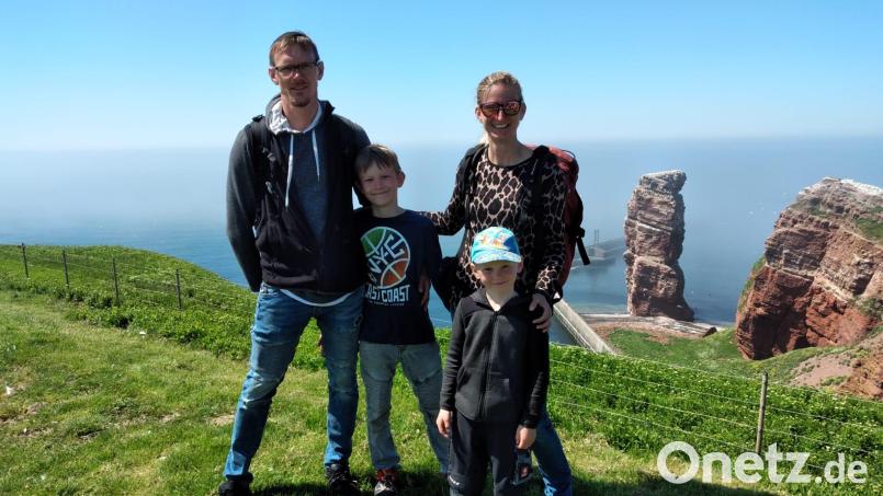 Gemeinsam Zeit im Freien oder einen Urlaub zu verbringen, wie hier auf Helgoland, ist für Familie Hochstetter das wichtigste. Bild: privat/exb