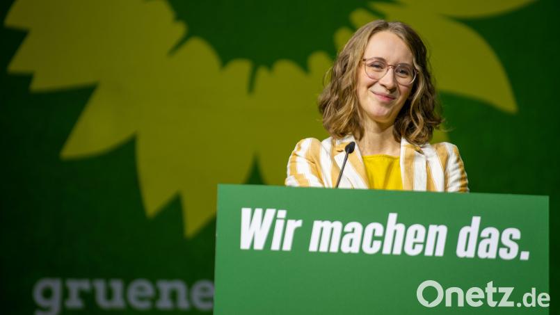 Die Landesvorsitzende der Grünen, Eva Lettenbauer. Bild: Stefan Puchner/dpa