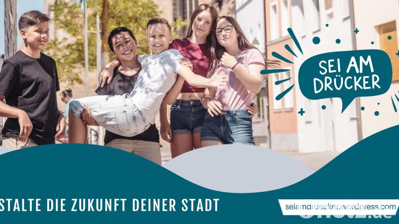 Das Banner zur Aktion &quot;Sei AM Drücker&quot; Bild: Stadt Amberg/exb