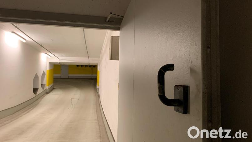 Der ehemalige Luftschutzbunker in der Tiefgarage des Klinikums Weiden ist nicht funktionsfähig. Bild: Gabi Schönberger