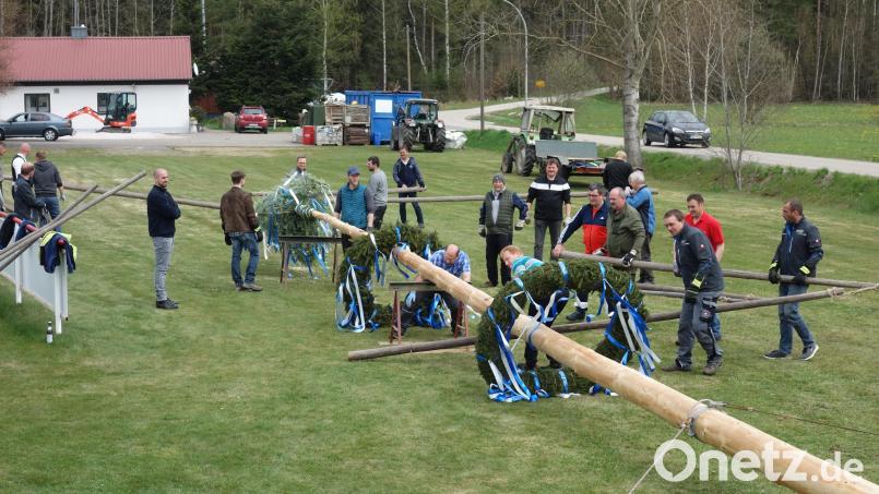 &quot;Ran an die Lander und los geht&#039;s&quot;, lautete die Ansage an die Helfer in Pfrentsch, wo Seile zwar sicherten, aber das Hochhieven noch gänzlich mit Muskelkraft vonstatten ging. Bild: fjo