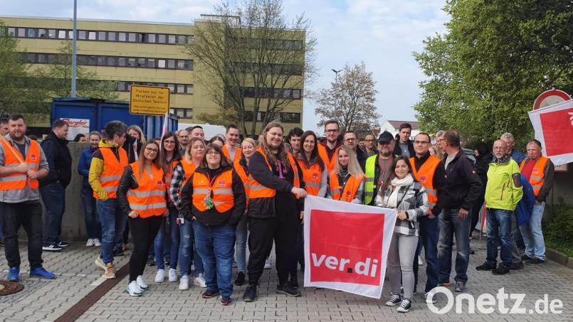 Die Telekom rief auch in Weiden zu Warnstreiks auf. Bild: Immanuel Sammer/exb