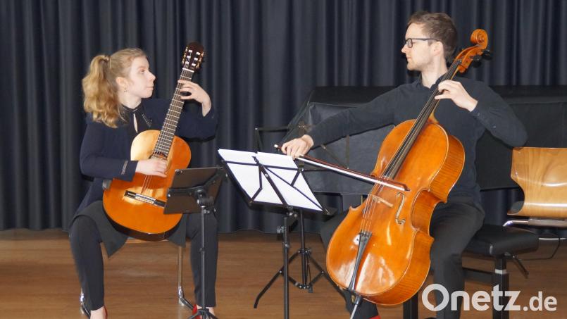 Laura Lootens und Konstantin Bruns als "Duo con energia": Mit ihrem Konzert "Viva la vida" beeindruckten sie ihre Zuhörer. Bild: wel
