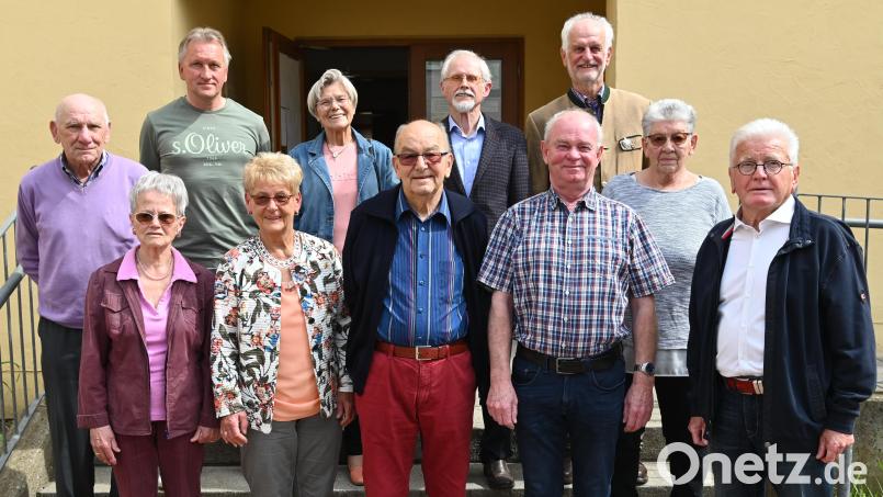 Ehrungen für 20 beziehungsweise 25 Jahre Mitgliedschaft gab es beim Bayerischen Waldverein, Sektion Amberg (von links): Rudolf Christl, Regina Christl, Hans Prechtl, Gisela Müller, Annemarie Baumgärtner, Manfred Müller, Vorsitzender Rudolf Maier, Reinhard Heisler, Wolfgang Dandorfer, Erika Matzke und Hubert Matzke. Bild: gf