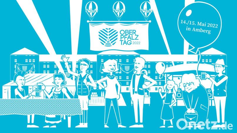 Am 14. und 15. Mai steigt in Amberg der erste Oberpfalztag. So sieht das Logo dazu aus. Grafik: Oberpfalz Marketing