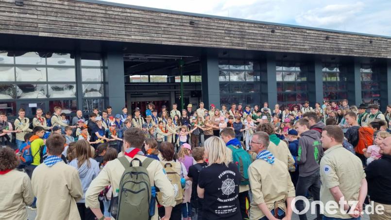 Gastgeber für den Georgslauf des Pfadfinder-Fichtelbezirks war der Stamm in Tirschenreuth. Bild: DPSG Tirschenreuth/exb