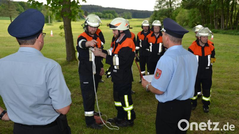 Die Feuerwehrkameraden zeigten ihr ganzes Können. Bild: dob