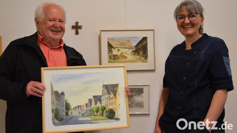 Für seine Ausstellung in der Hammermühle von Beate Schaller hat der Amberger Peter Schmidt den Oberbegriff Heimat gewählt. Bild: bö