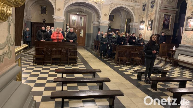 Sie beten in den Kirchen der ukrainischen Kustodie der Franziskaner-Minoriten der Krakauer Ordensprovinz für den Frieden. Bild: Stanislaw Kawa/exb